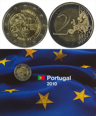 Portugal - Euro 2 - 2010 (2Eur Collection)