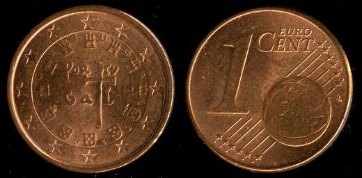 Portugal - Euro Cent 1 - 2012
