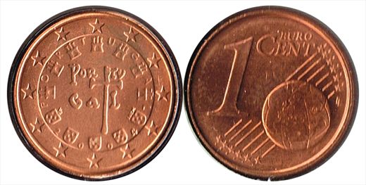 Portugal - Euro Cent 1 - 2004