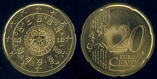 Portugal - Euro cent 20 - 2016