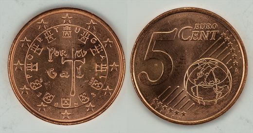 Portugal - Euro cent 5 - 2023