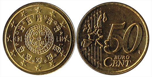 Portugal - Euro Cent 50 - 2004