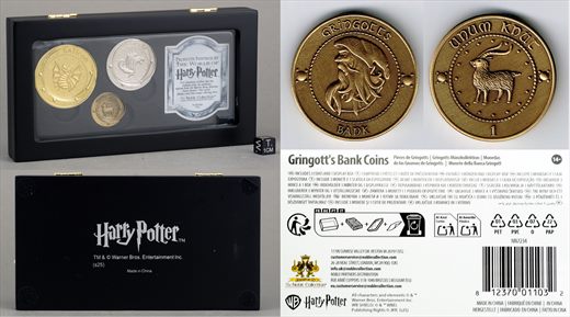 Harry Potter Gringott's Bank Coins Unum Knut 1