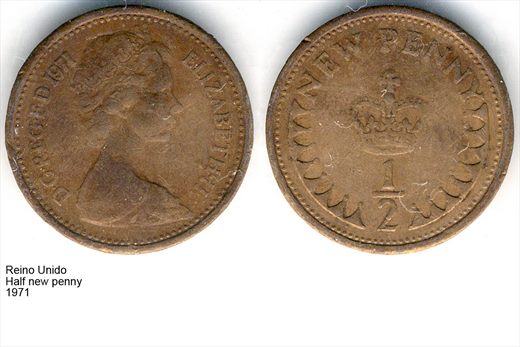 Reino Unido - New Penny 0,50 - 1971 - G6 A2 H06 L7C4