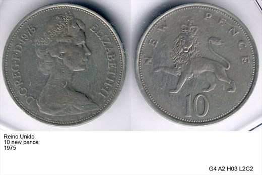Reino Unido - New Pence 10 - 1975 - G4 A2 H03 L2C2