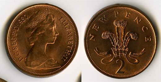 Reino Unido - New Pence 2 - 1980