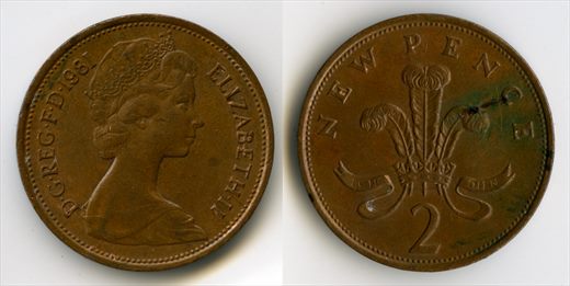 Reino Unido - New Pence 2 - 1981