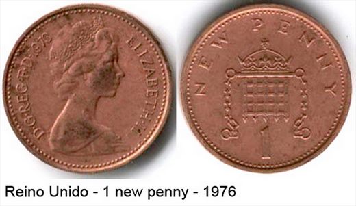 Reino Unido - New Penny 1 - 1976