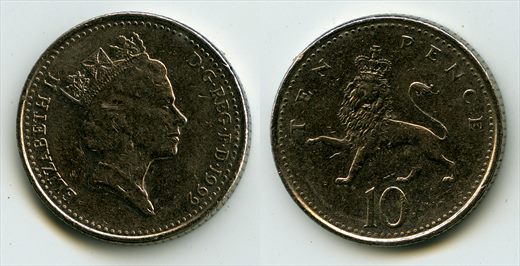 Reino Unido - Pence 10 - 1992