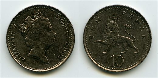 Reino Unido - Pence 10 - 1996