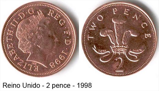 Reino Unido - Pence 2 - 1998