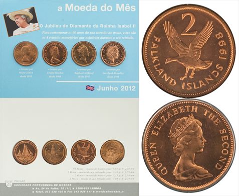 Reino Unido - Pence 2 - 1998 (Ilhas Malvinas) (Moeda do Mes Junho 2012)