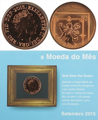 Reino Unido - Pence 2 - 2015 (Moeda do Mes Setembro 2015)