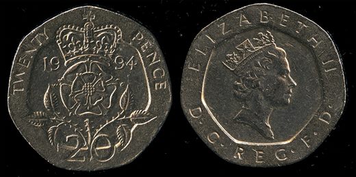 Reino Unido - pence 20 - 1994