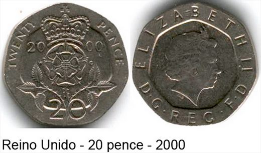 Reino Unido - Pence 20 - 2000