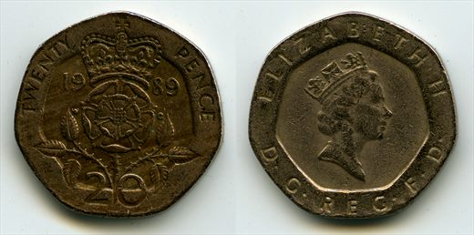 Reino Unido - Pence 20 - 1989