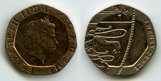 Reino Unido - Pence 20 - 2013