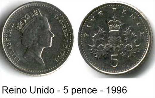 Reino Unido - Pence 5 - 1996