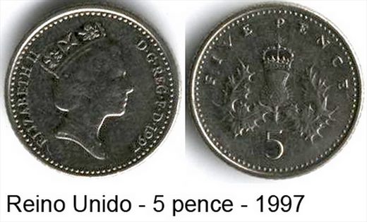 Reino Unido - Pence 5 - 1997