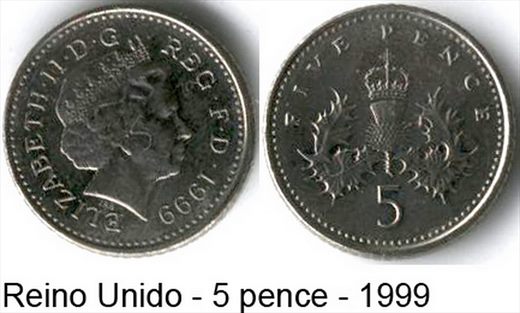 Reino Unido - Pence 5 - 1999