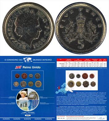 Reino Unido - Pence 5 - 2001 DMI