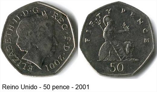 Reino Unido - Pence 50 - 2001