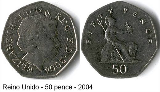 Reino Unido - Pence 50 - 2004