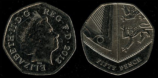 Reino Unido - pence 50 - 2012