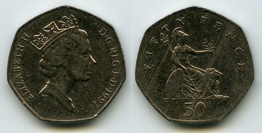 Reino Unido - Pence 50 - 1997