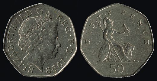 Reino Unido - Pence 50 - 1999
