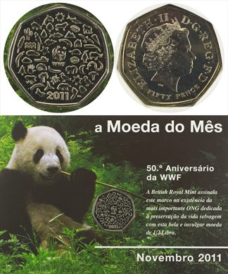 Reino Unido - Pence 50 - 2011 (Moeda do Mes Novembro 2011)