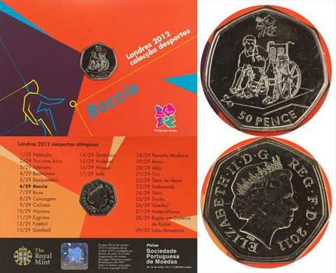 Reino Unido - Pence 50 - 2011 Boccia