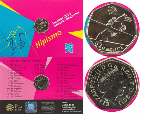 Reino Unido - Pence 50 - 2011 Hipismo