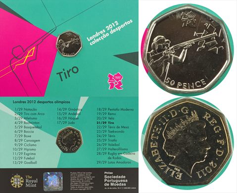 Reino Unido - Pence 50 - 2011 Tiro