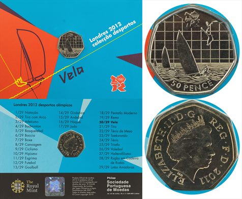 Reino Unido - Pence 50 - 2011 Vela