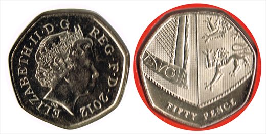 Reino Unido - Pence 50 - 2012