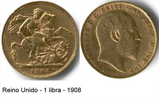 Reino Unido - pound 1 - 1908