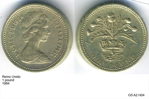 Reino Unido - Pound 1 - 1984 - G5 A2 H04