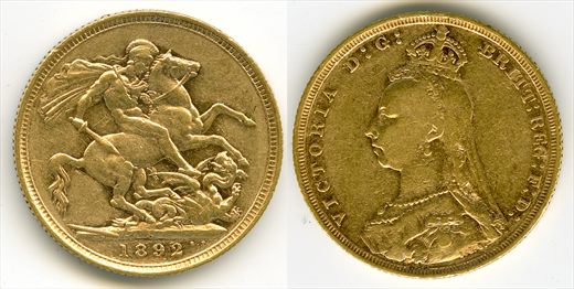 Reino Unido - pound 1 - 1892
