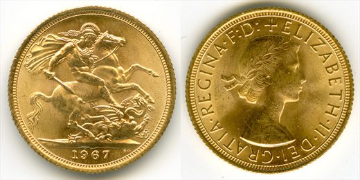 Reino Unido - pound 1 - 1967 (1)