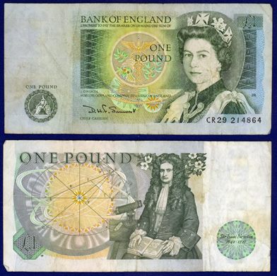 Reino Unido - Pound 1 - 1978-1984 serie CR
