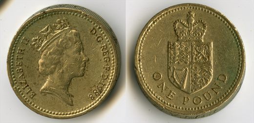 Reino Unido - Pound 1 - 1988