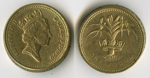 Reino Unido - Pound 1 - 1990
