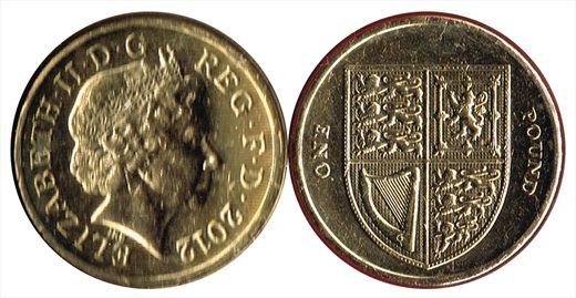 Reino Unido - Pound 1 - 2012