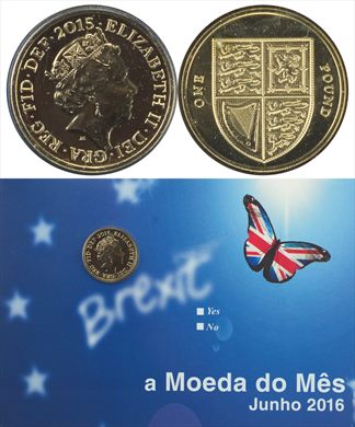 Reino Unido - Pound 1 - 2015 (Moeda do Mes Junho 2016)