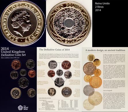 Reino Unido - pound 2 - 2014 (2014 Coin Set)