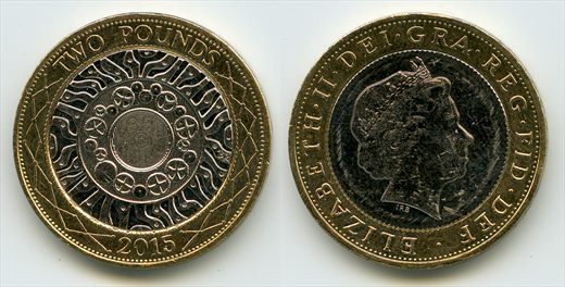 Reino Unido - Pound 2 - 2015