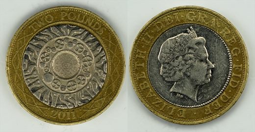 Reino Unido - Pound 2 - 2011