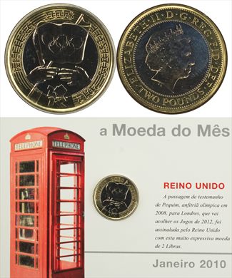 Reino Unido - Pound 2 - 2012 (Moeda do Mes Janeiro 2010)
