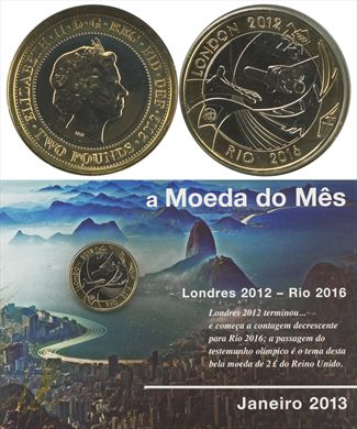 Reino Unido - Pound 2 - 2012 (Moeda do Mes Janeiro 2013)